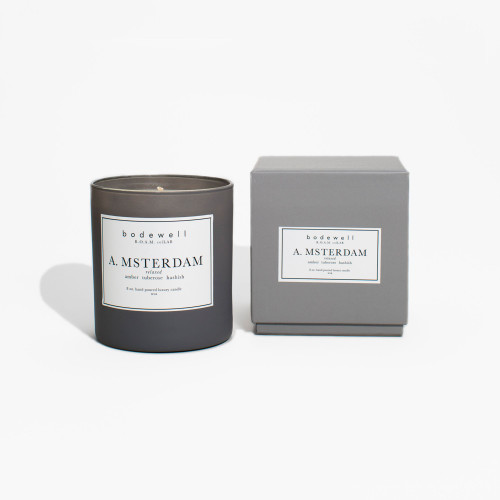 3.25" Black and White Amsterdam Soy Wax Scented Candle