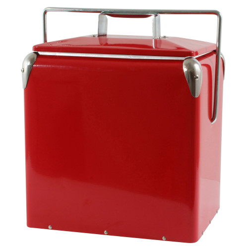 14.50" Red Stylish Multi-purpose AmeriHome Picnic Cooler