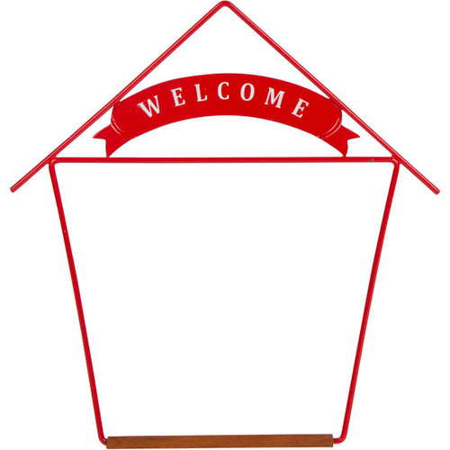 7" Red Welcome Hummingbird Swing