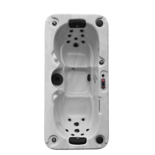 84" Brown and Ivory Yukon 2 Person Plug and Play Jet Hot Tub