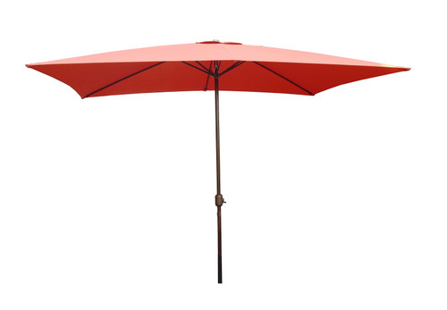Outdoor Patio Umbrella 10 Ft. with Hand Crank, Burnt Orange