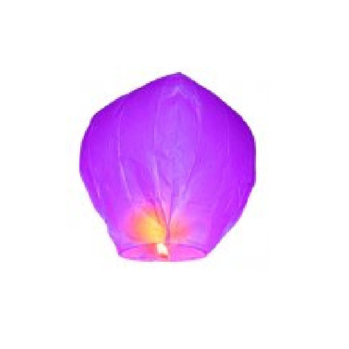 Pack of 4 Purple Asian-Inspired Chinese Sky Lantern Party Luminaries