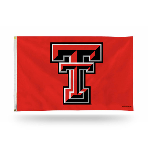 3' x 5' Red and Black College Texas Tech Red Raiders Rectangular Banner Flag
