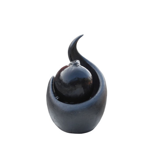 Bubbling Ball Zen Outdoor Patio Garden Tabletop Fountain - 10"