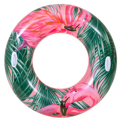 45" Tropical Flamingo Inner Tube Pool Float