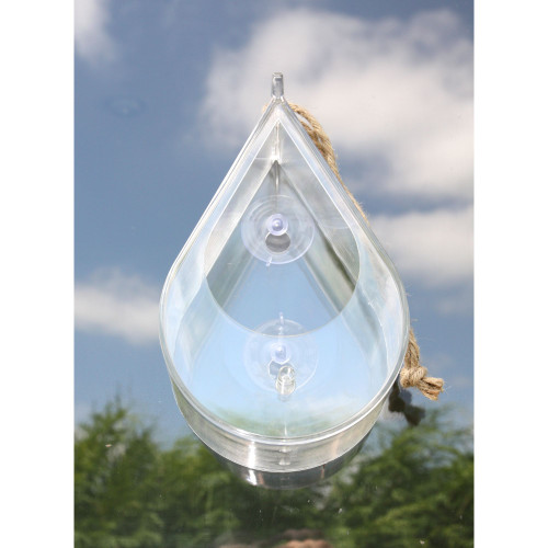 9.25" Clear Multi-Purpose Dewdrop Window Wild Bird Feeder