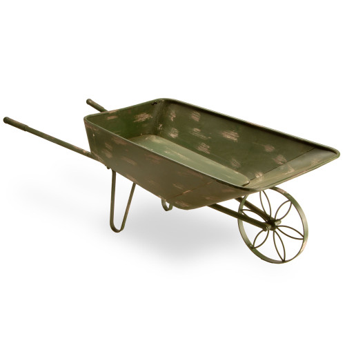 39" Garden Accents Rustic Garden Cart- Antique Green