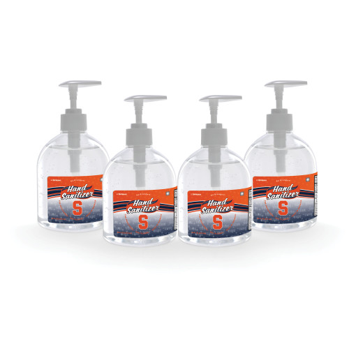 Pack of 4 NCAA Syracuse University Hand Sanitizers with Pump Top 16 oz.