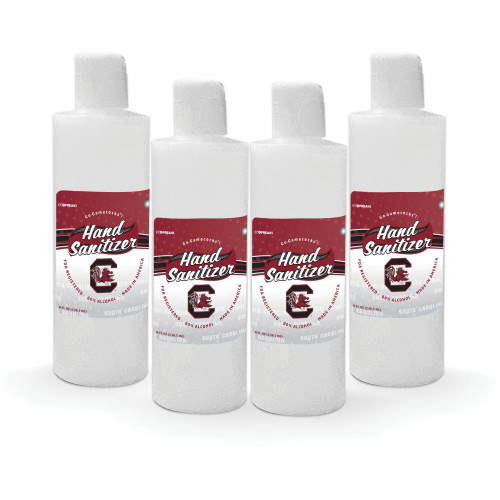 Pack of 4 NCAA South Carolina Hand Sanitizer with Flip Cap 8 oz.