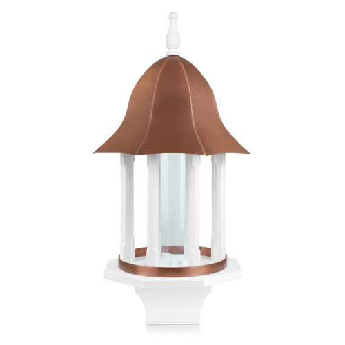 33" Brown and White Seed Capacity Manor Bird Feeder