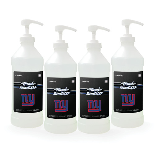 Pack of 4 NFL New York Giants Hand Sanitizer with Pump Top 32 oz.