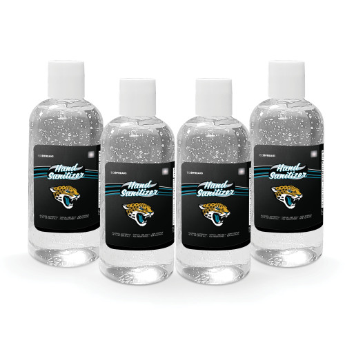 Pack of 4 NFL Jacksonville Jaguars Hand Sanitizer with Flip Cap 12 oz.
