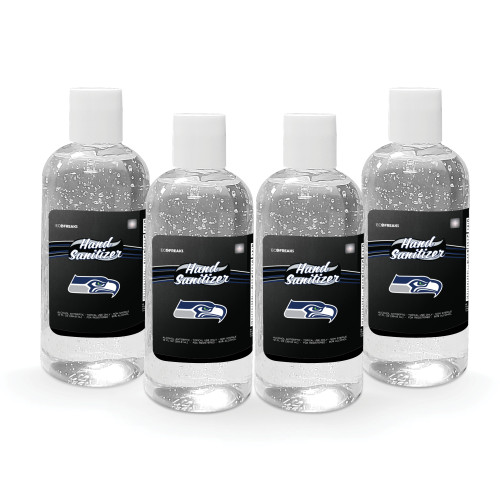 Pack of 4 NFL Seattle Seahawks Hand Sanitizer with Flip Cap 12 oz.