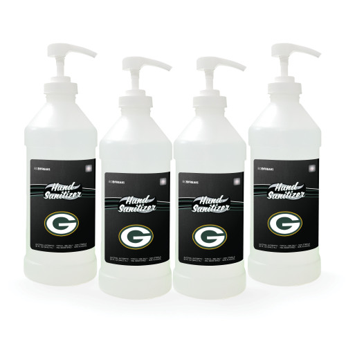 Pack of 4 NFL Green Bay Packers Hand Sanitizer with Pump Top 32 oz.