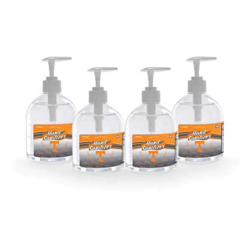 Pack of 4 NCAA Tennessee Hand Sanitizers with Pump Top 16 oz.