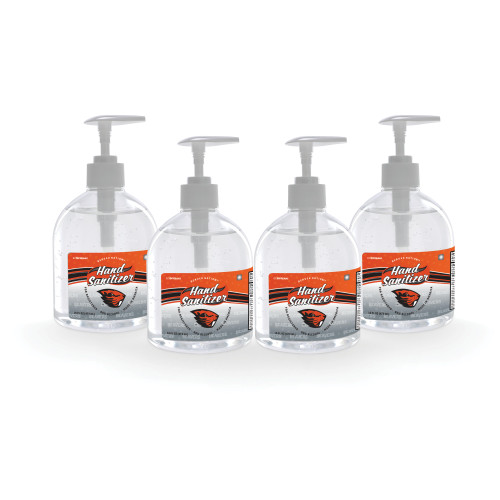 Pack of 4 NCAA Oregon State Hand Sanitizers with Pump Top 16 oz.