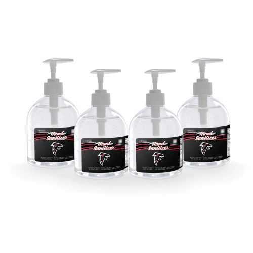 Pack of 4 NFL Atlanta Falcons Hand Sanitizers with Pump Top 16 oz.