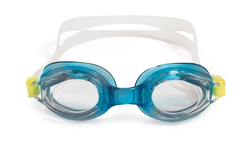 6" Blue and Yellow Vantage Competition Adjustable Swimming Pool Goggles