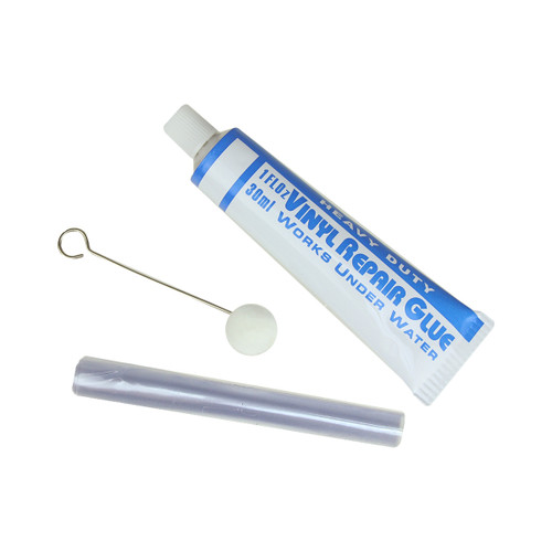 4.75" White and Blue Pool Repair Kit for Pools and Accessories