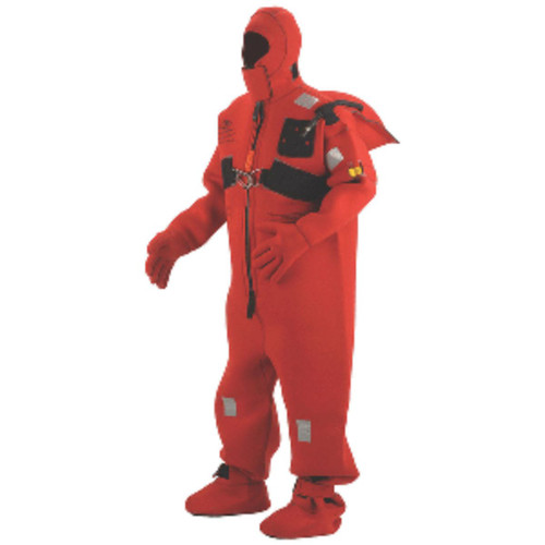 24" Red and Black Type S Immersion Unisex Adult Swimming Suit - Plus Size