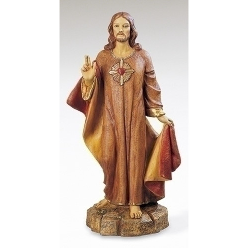 25.5" Sacred Heart of Jesus Religious Outdoor Statue
