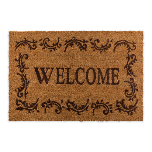 24" x 36" Brown with Vinyl Border Design Doormat