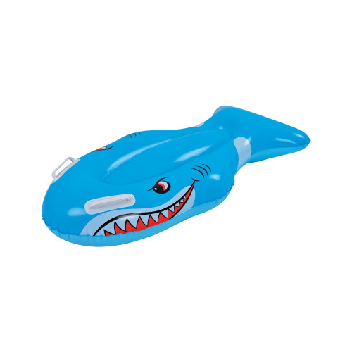 39" Inflatable Blue Shark Swimming Pool Kickboard Float