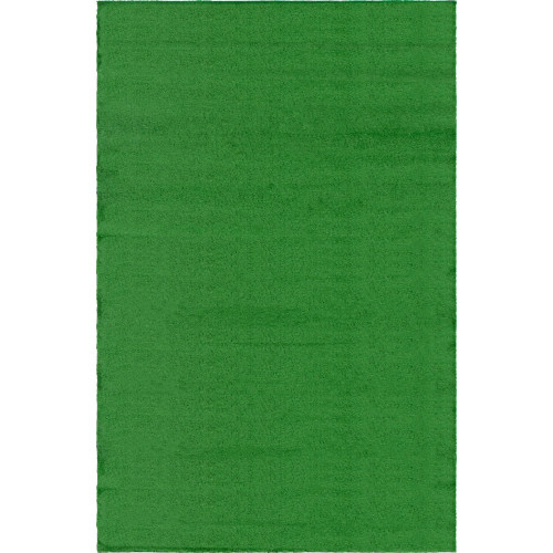 4' x 6' Green Solid Rectangular Outdoor Area Throw Rug