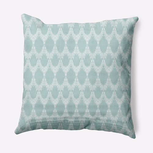 20" x 20" Gray and White Westminster Geometric Pattern Outdoor Throw Pillow