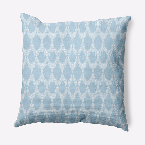 18" x 18" Blue and White Westminster Geometric Pattern Outdoor Throw Pillow