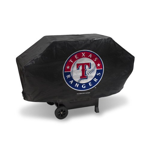 68" Black and Red MLB Texas Rangers Outdoor Grill Cover