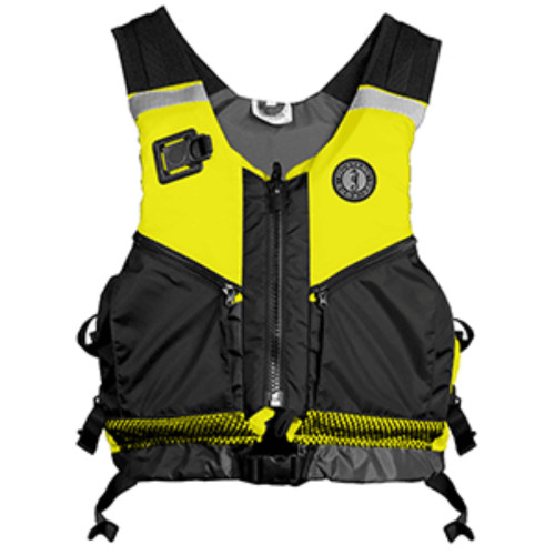 21" Yellow and Black Mustang Multipurpose X-Large/XX-Large Water Rescue Life Vest Jacket