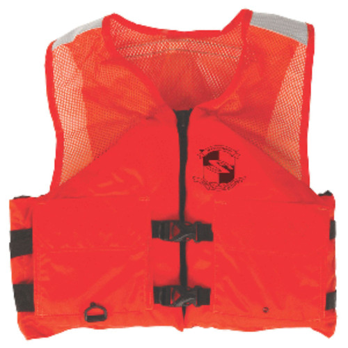 19" Orange and Black Stearns Multipurpose XX-Large Gear Life Vest Jacket