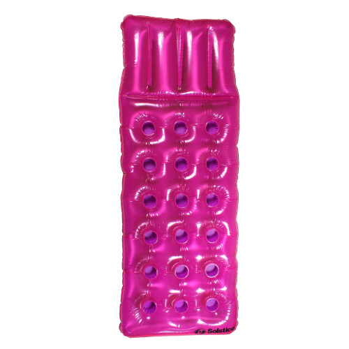 75" Inflatable Transparent Hot Pink Swimming Pool Air Pocket Mattress