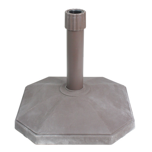 14.5" Matte Pale Brown Outdoor Patio Umbrella Base