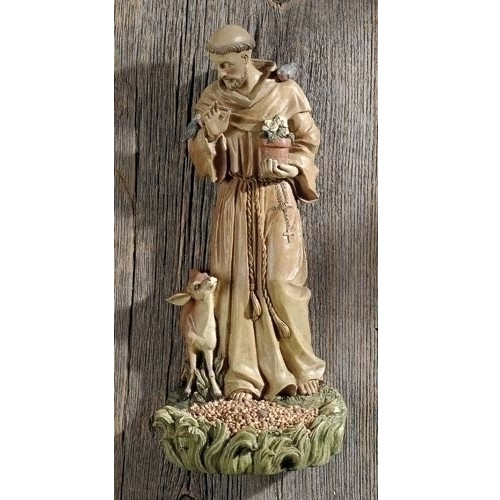 Pack of 4 Joseph's Studio Saint Francis Bird Feeder Garden Figure Statues
