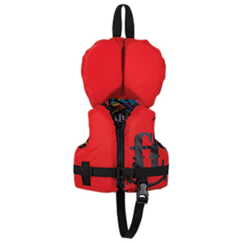 16" Red and Black Full Throttle Multipurpose Infant Nylon Life Vest Jacket