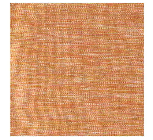 5' x 7.5' Simply Orange Contemporary Hand Woven Rectangular Outdoor Area Throw Rug