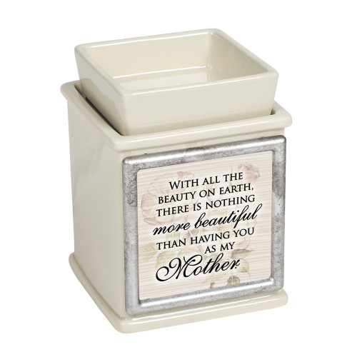 5" Ivory and Black Rectangular Framed Comforting Warmer