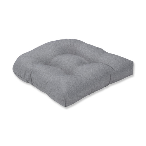 19" Solid Colored Silver Sonoma Wicker Chair Cushion