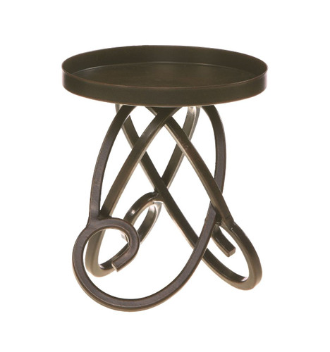 Pack of 4 Brown Small Contemporary Knotted Leg 3-Wicks Pillar Candle Holders 5"