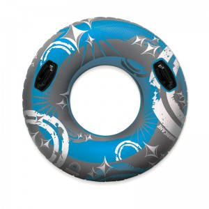 50" Blue Hurricane Inflatable Swimming Pool Sport Inner Tube with Handles