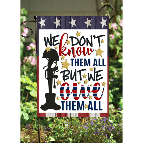 Warm and Vibrant "Gun and Boots" Decorative Rectangular Garden Flag 18" x 12"