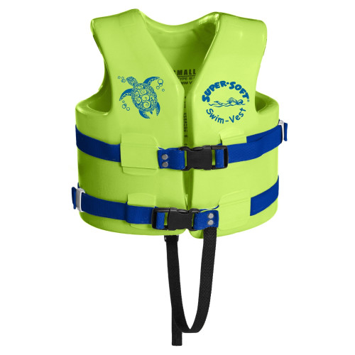 15" Green Small TRC Recreation Kids Soft USCG Life Vest