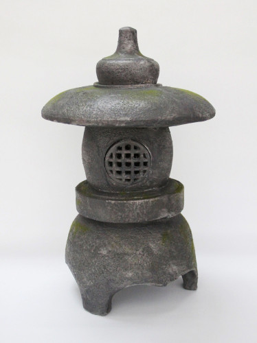 25" Stone Multi Purpose Pagoda Lantern with Magnetic Door