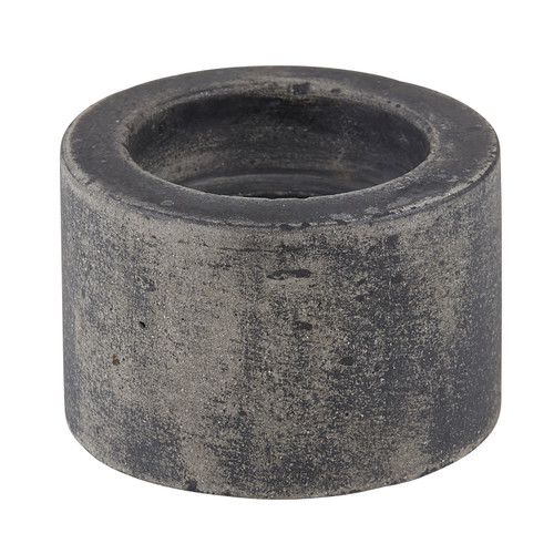 6" Gray And Shadow Gray Round Concrete Candle Votive Holder