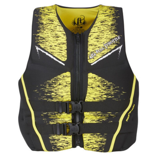 22" Black and Yellow Large Full Throttle Life Jacket