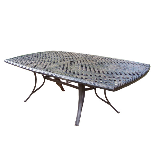 70" Bronze Contemporary Rectangular Outdoor Patio Furniture Dining Table