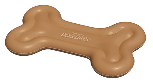 59.5" Inflatable Brown Dog Bone Swimming Pool Floating Lounge Raft