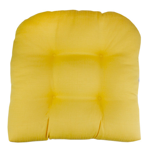 20" Yellow Wicker Furniture Outdoor Patio Chair Cushion